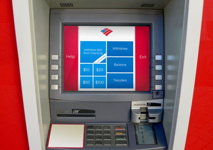 ATM bank of america